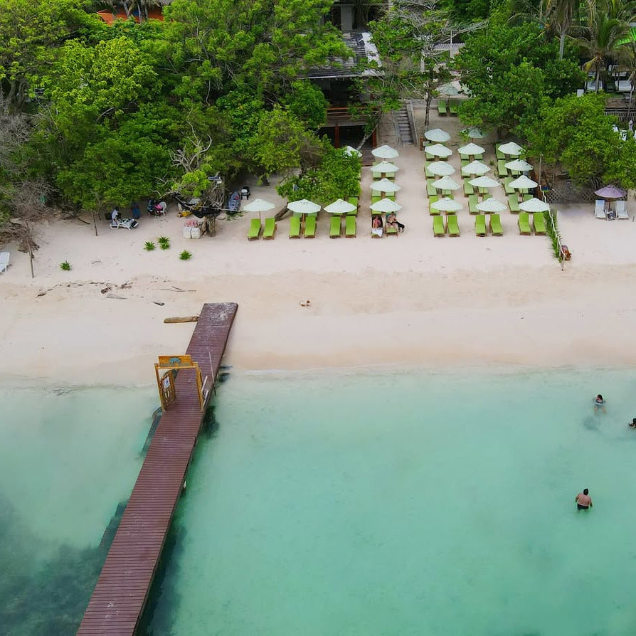 Situado en las Islas del Rosario, Colombia